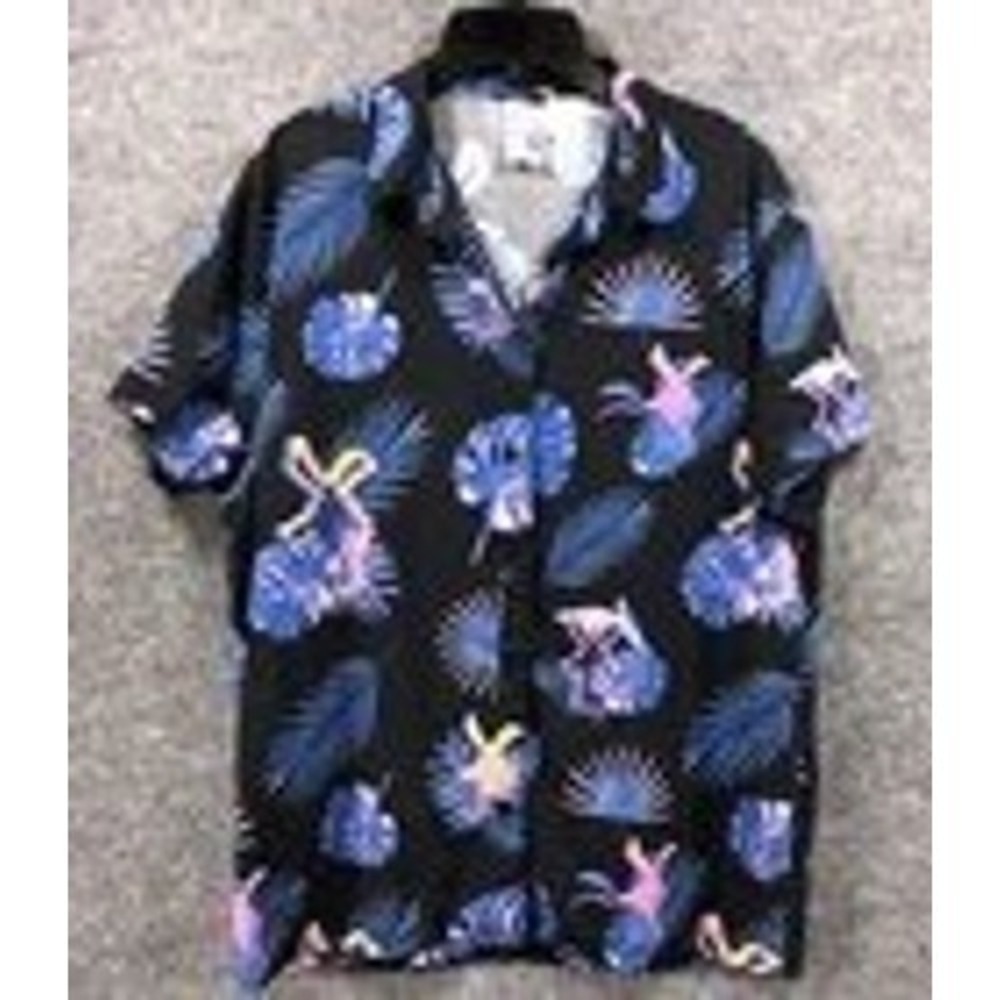 Tropical Floral Camp Shirt for Men's ,Sz M Short Sleeve‎ Button Down Hawaiian - Picture 2 of 7